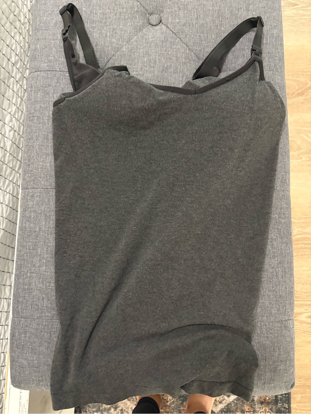 Maternity tank top built in bra
